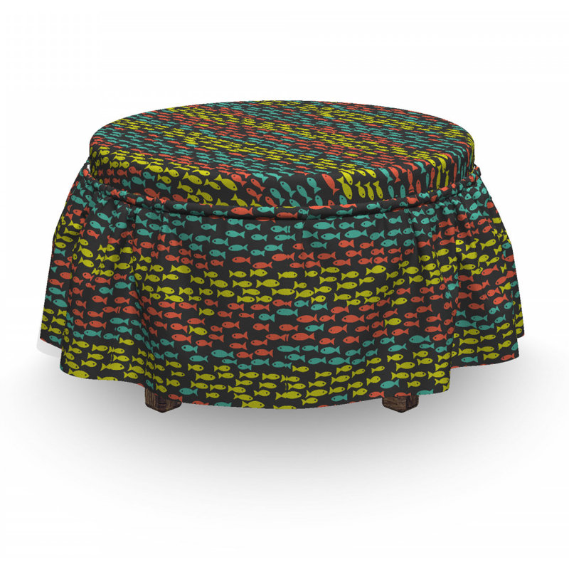 Ensemble de housse pour repose-pieds à coussin de boîte 2 pièces pour petits animaux rétro