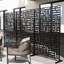 Pacifa Series 6 ft. H x 4 ft. W Freestanding Metal Privacy Screen With Leave Pattern
