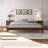Solid Dry Bamboo Wood Platform Bed Frame-114210625
