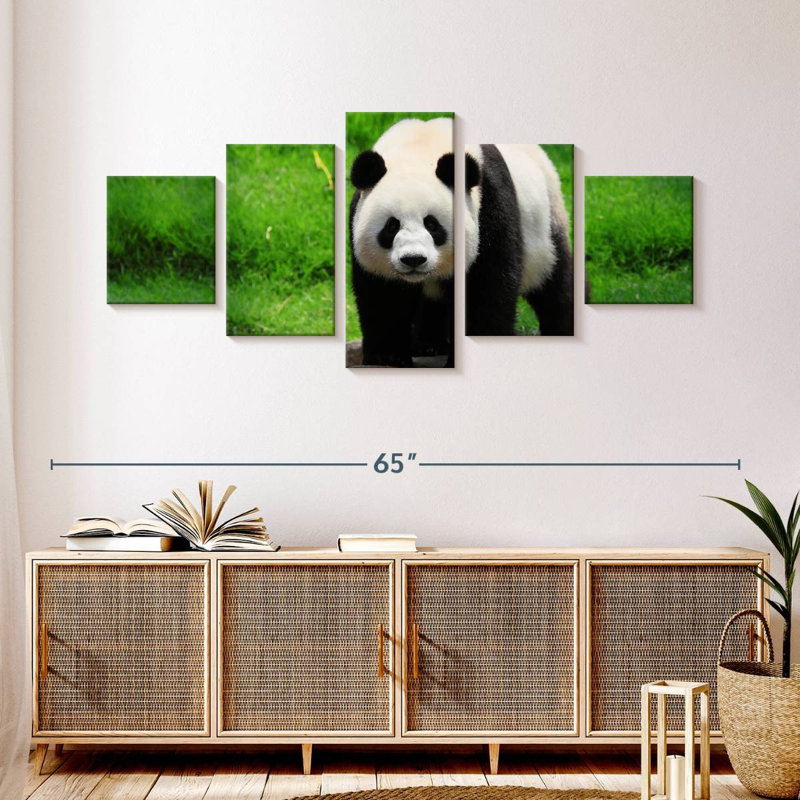 Strolling Panda, 24" H x 55" W