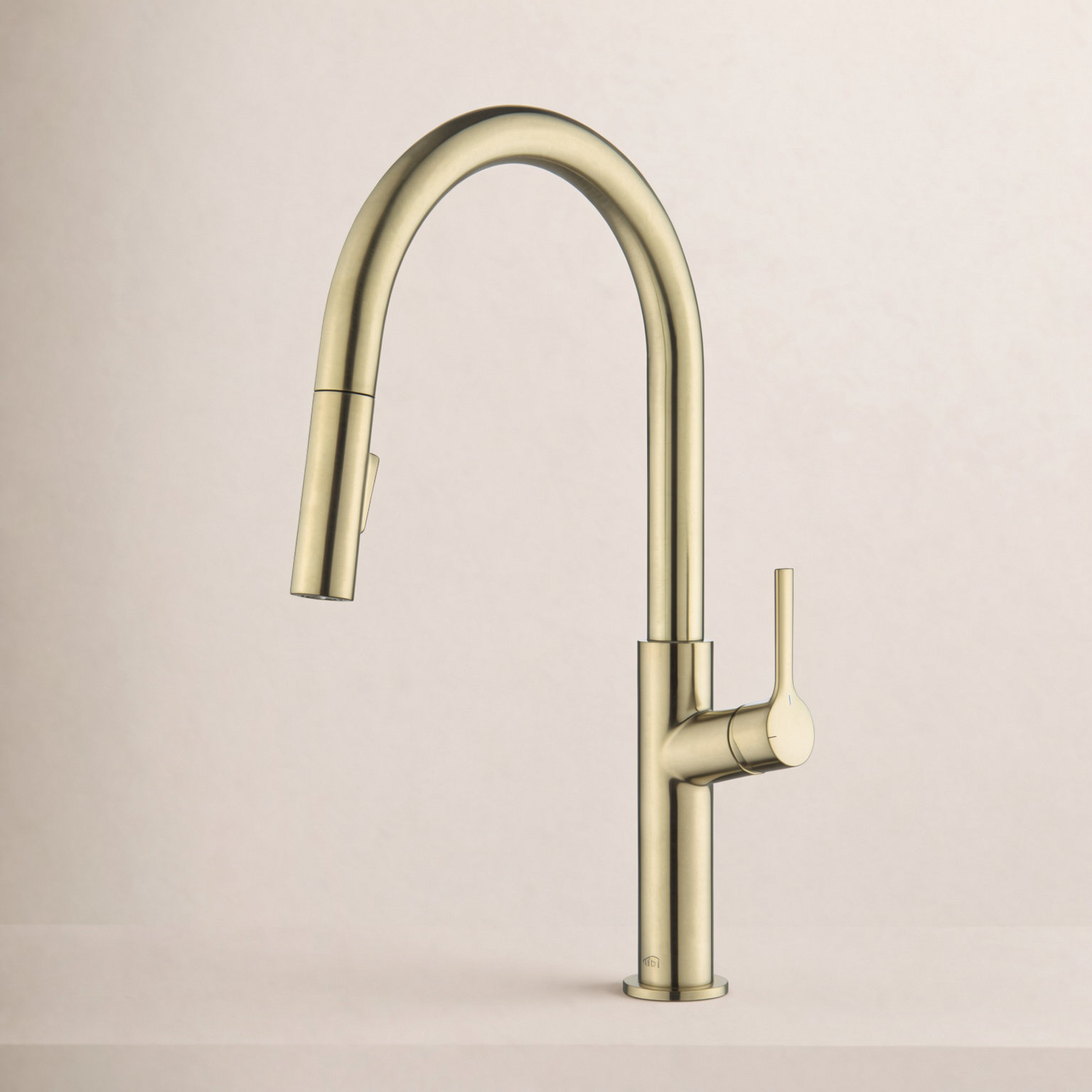 KIBI Fusion Pull-Down Kitchen Faucet, Brushed Gold