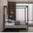 Upholstered Metal Canopy Bed-81840591-81840593