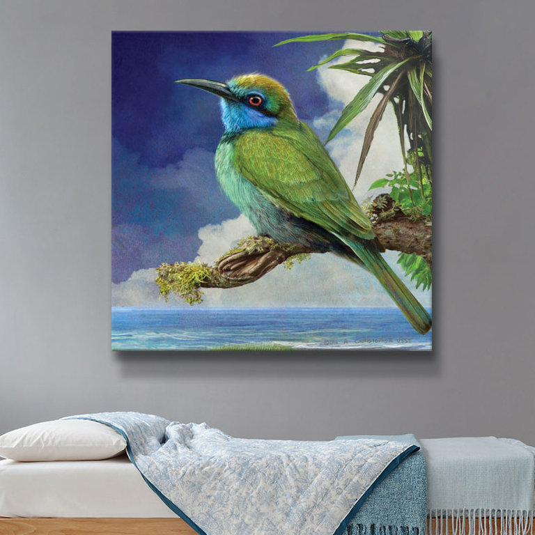 « côtier abeille eater »-impression sur toile, H 24 po x l 24 po x P 2 po, Toile tendue