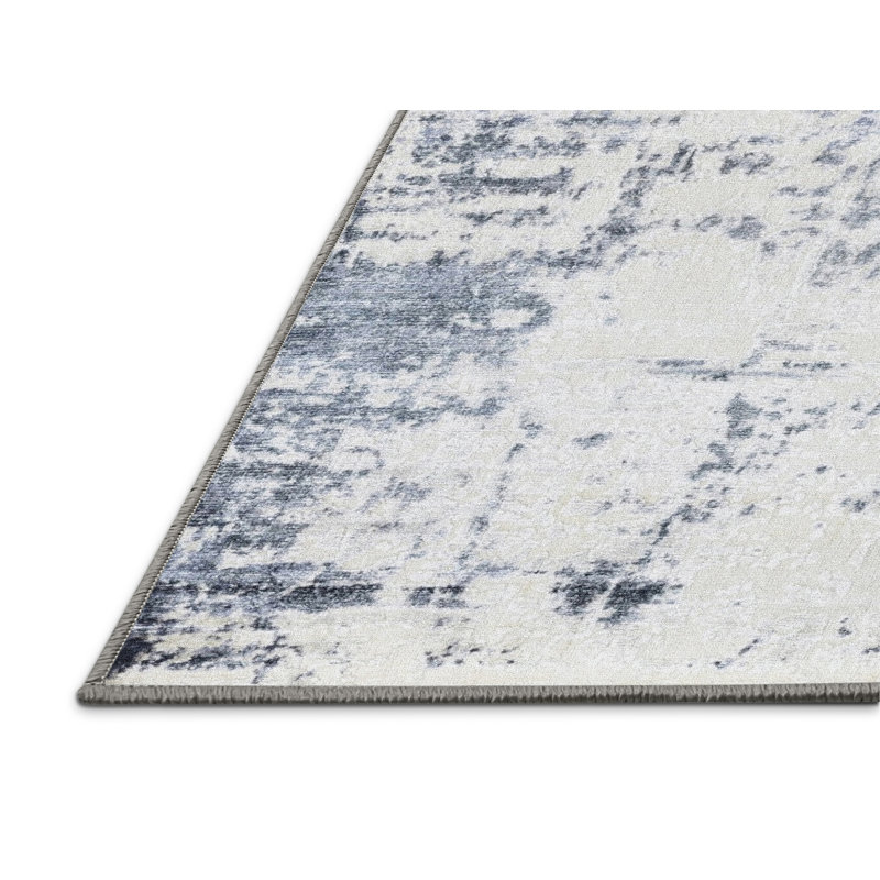 Tapis multicolore tissé à la machine Kiaunna, Rectangle 7 pi x 10 pi