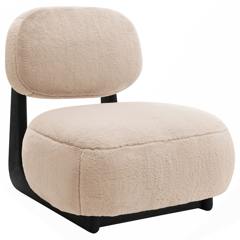 Fauteuil d'appoint rembourré Camel