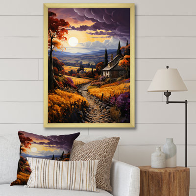 «Liliahna Countryside Bounteasant Vineyard», reproduction d'art sur toile
