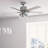 52" Techne 5 - Blade Ceiling Fan with LED Light Kit, Remote Control, WiFi Smart Fan, Easy Install-84931862