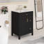 Meuble-lavabo autoportant 24 po avec lavabo en céramique 24 po-680070723