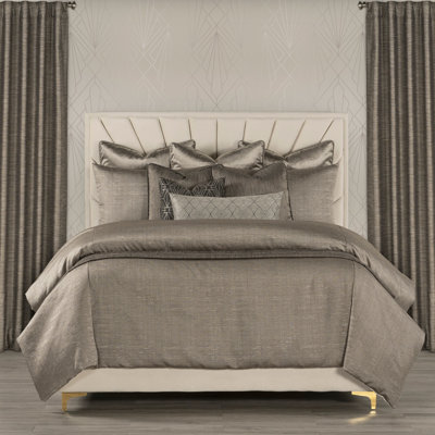 Ensemble de housse de couette et insert en lin tissé