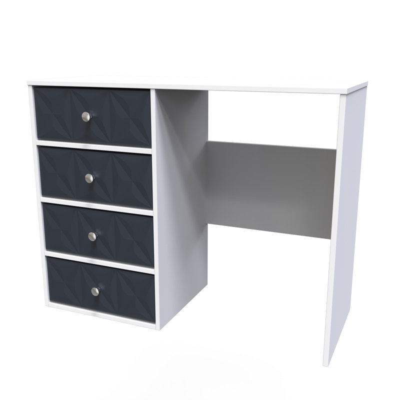 Carnlea Dressing Table, Indigo Matt/White