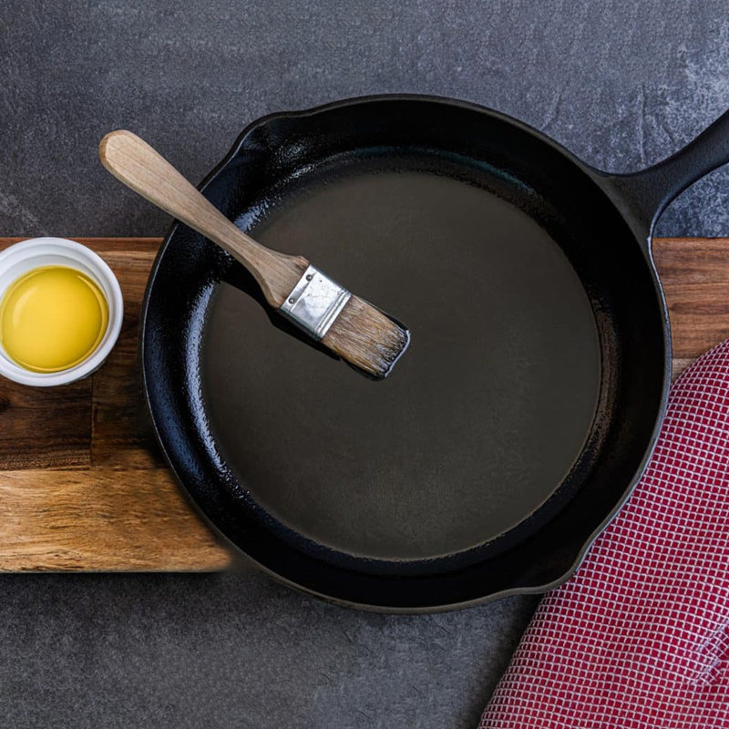  Cast Iron Skillet Non-Stick Omelette Frypan, 16.5cm