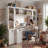 4-Piece Modular Entertainment Center | Desk, Bookcase & Storage Wall In One