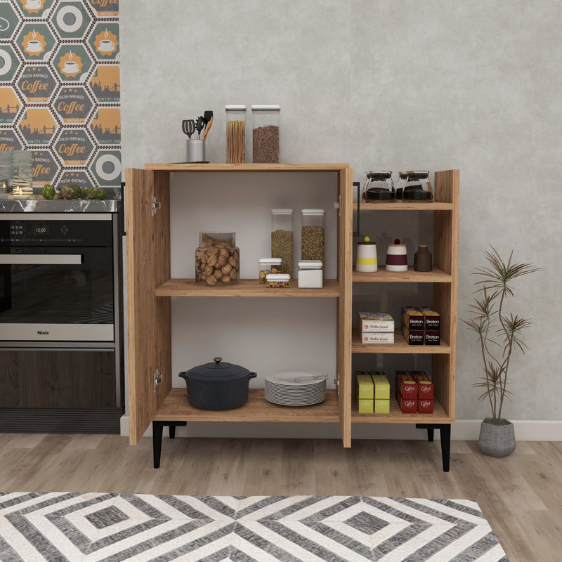 Leskar Multipurpose Cabinet With Shelves, Natural