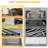 8X8 FT Portable Outdoor Storage Shed Garage with 2 Roll-Up Doors & Vent Windows, Silver Grey Protective Shelter for Yard, Garden, and Vehicle Protection-117260977