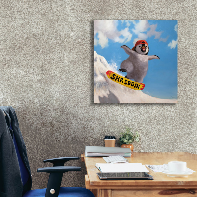 «Crest Rider» par Lucia Heffernan, art mural sur toile, H 26 po x l 26 po x P 1,5 po