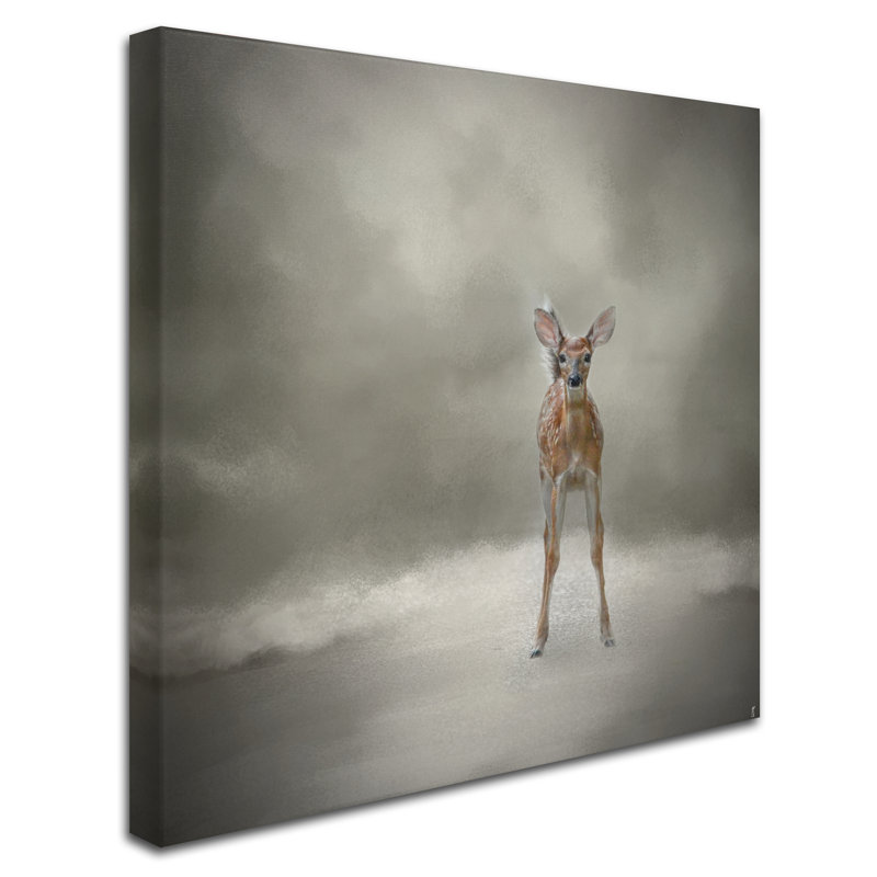«Stand Strong Little Fawn» par Jai Johnson - Impression sur toile, H 18 po x l 18 po