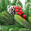 Faux PVC 46cm Christmas Wreath