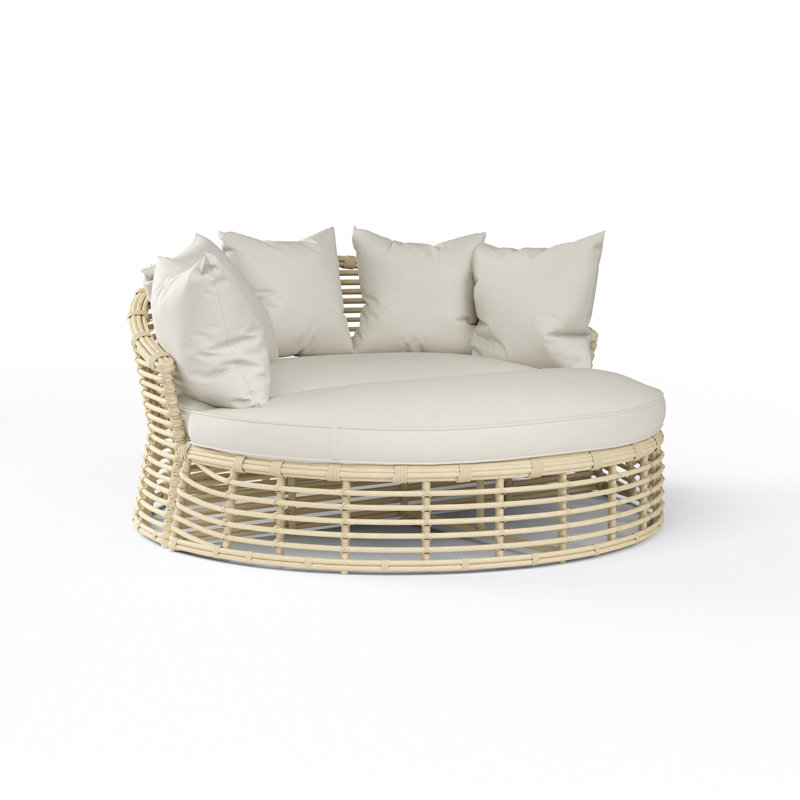 Anira 60'' Wicker Outdoor Daybed with Sunbrella Cushions