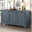 Buffet de rangement conçu avec panneau de fibres à densité moyenne + placage de pin, tablettes réglables, pour des espaces de vie organisés et élégants.-1087041390