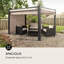Pantheon Cortina 3m x 3m Aluminium Pateo Gazebo-33400111