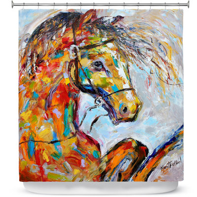 Horse Portrait I Single Shower Curtain