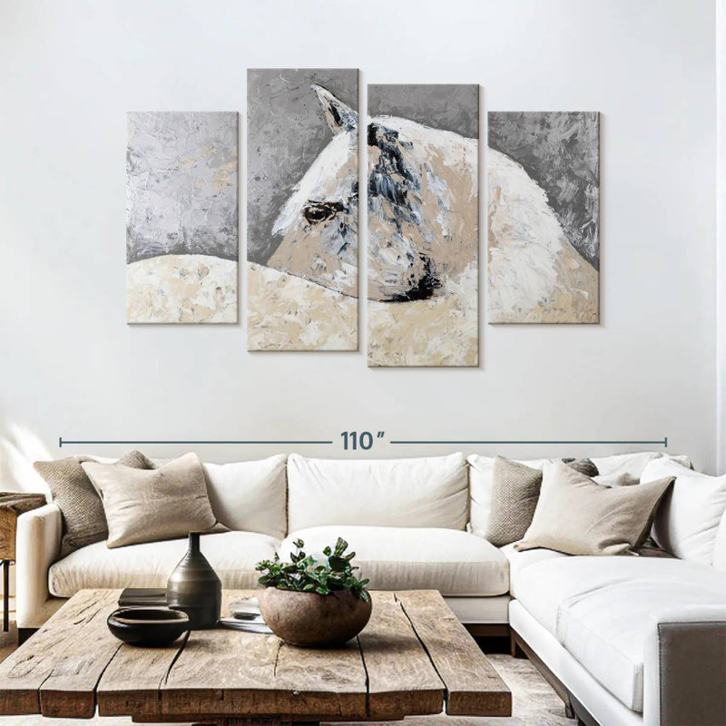 Brampt White Beauty, 54" H x 84" W