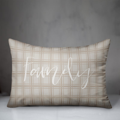 Family Rectangular Pillow Cover and Insert