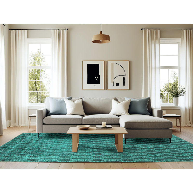 Jaterria Performance Geometric Indoor Rug, Rectangle 6' x 9'