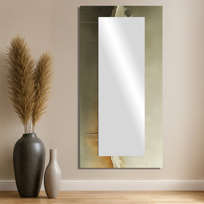 «Ephemeral Pathway Drip Paint I», art mural décoratif abstrait en miroir, imprimé sur métal, 28 po x 55 po