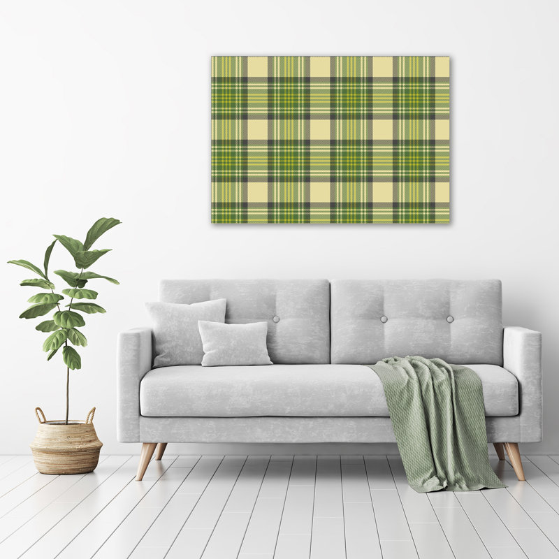 Green Trellis - No Frame Print on Glass
