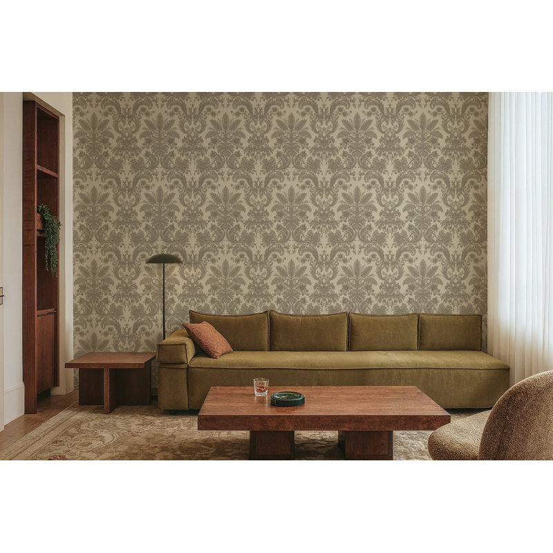 Parlor Paper - Wallpaper, Champagne, Non-pasted