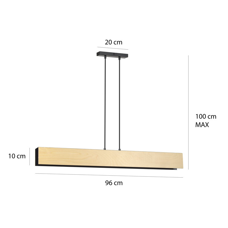 Ludivine 4 - Light Kitchen Island Pendant, Black/Gold