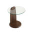 Forma Set of Two Wooden Coffee Tables with Tampered Glass Side Table-2056704390