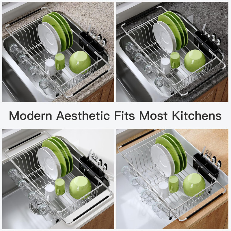 Stainless Steel In Sink Dish Rack