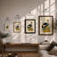 Crowned Crane Study Vintage - Print-821839540-821839538