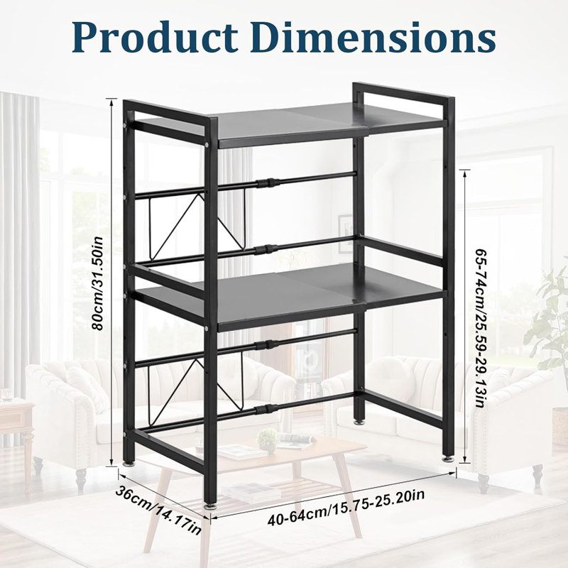 Microwave Shelf Steel Countertop Dish Rack