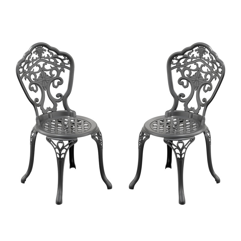 Chaise de patio en fonte d'aluminium