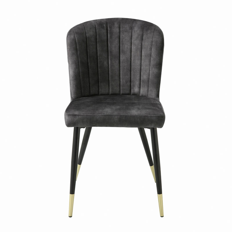 Ensemble de 2 chaises avec pieds en métal