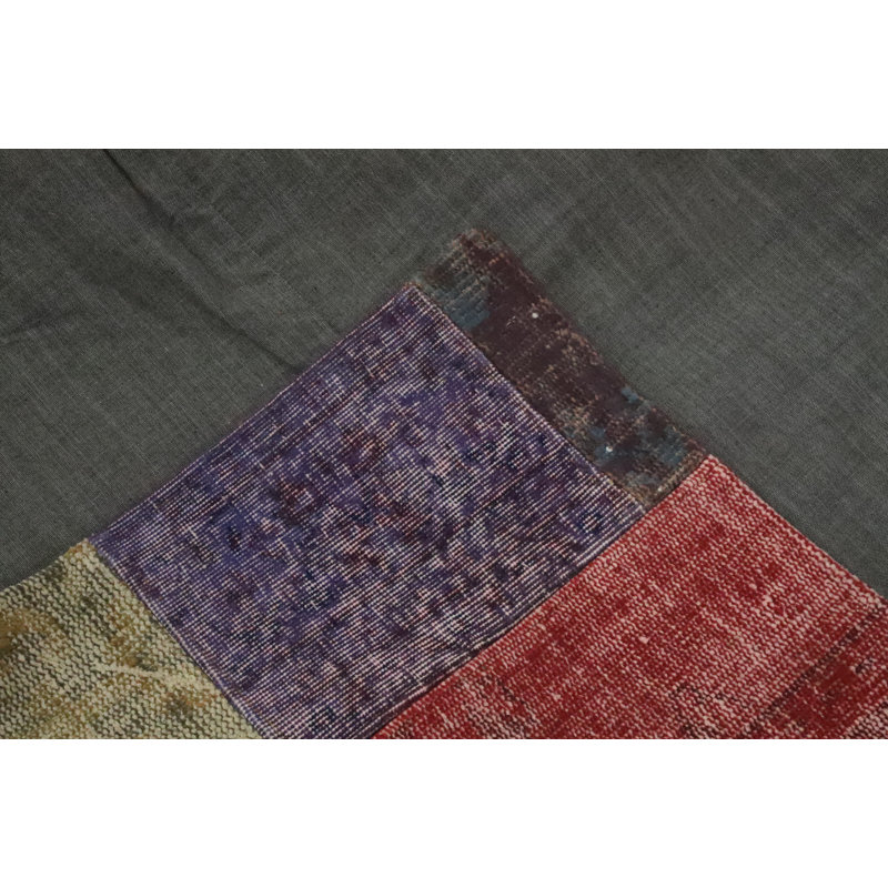 Handmade Patchwork Distressed Area Rug 8x10
