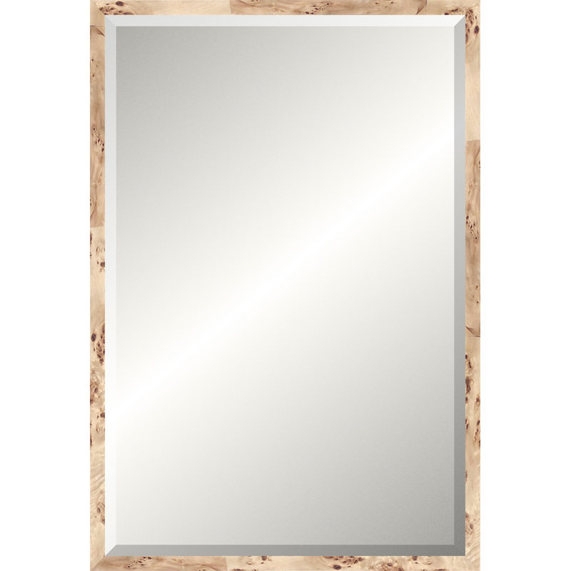 Blonde Burl Mirror, Classic Vanity
