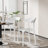 Set Of 4 Dining Chairs Stackable Modern Kitchen Plastic Chairs, Lightweight Dining Room Chair Set, Fully Assembled Waterproof Seating For Kitchen, Cafe, Apartment & Small Spaces-14742944