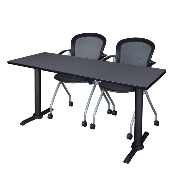 2 tables gigognes Nevidana, Gris, H 29 po x l 72 po x P 30 po