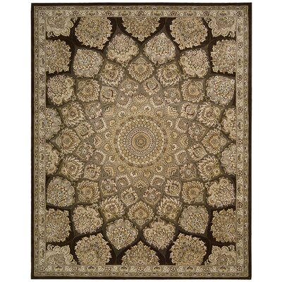 Deguzman 2000 Oriental Handmade Tufted Wool Brown Area Rug -  Alcott HillÂ®, 681D3AAD95D446838E393AA988EADDE4