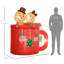 Décoration de Noël gonflable en forme de tasse de cacao avec lumières DEL - Décoration de Noël intérieure / extérieure