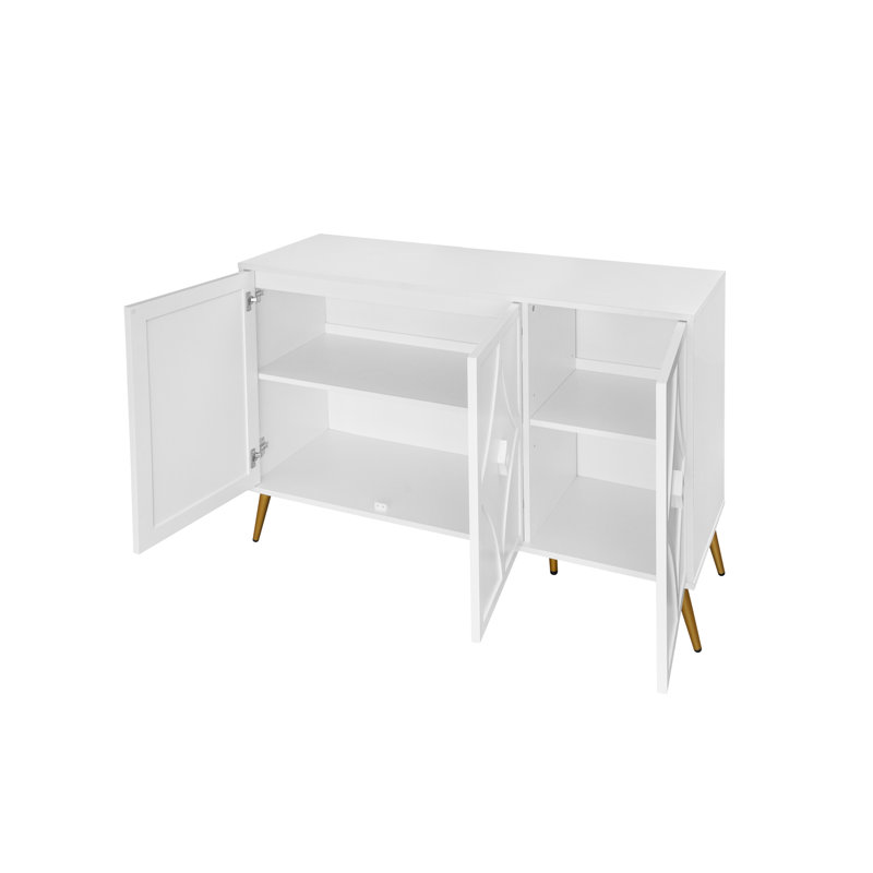 Armoire d'appoint 3 portes avec rangement