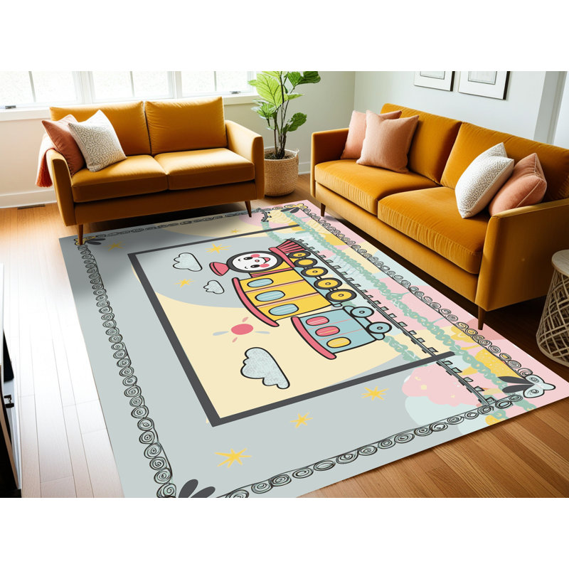 Tapis pour enfants East Urban Home, Rectangulaire 2 pi x 3 pi