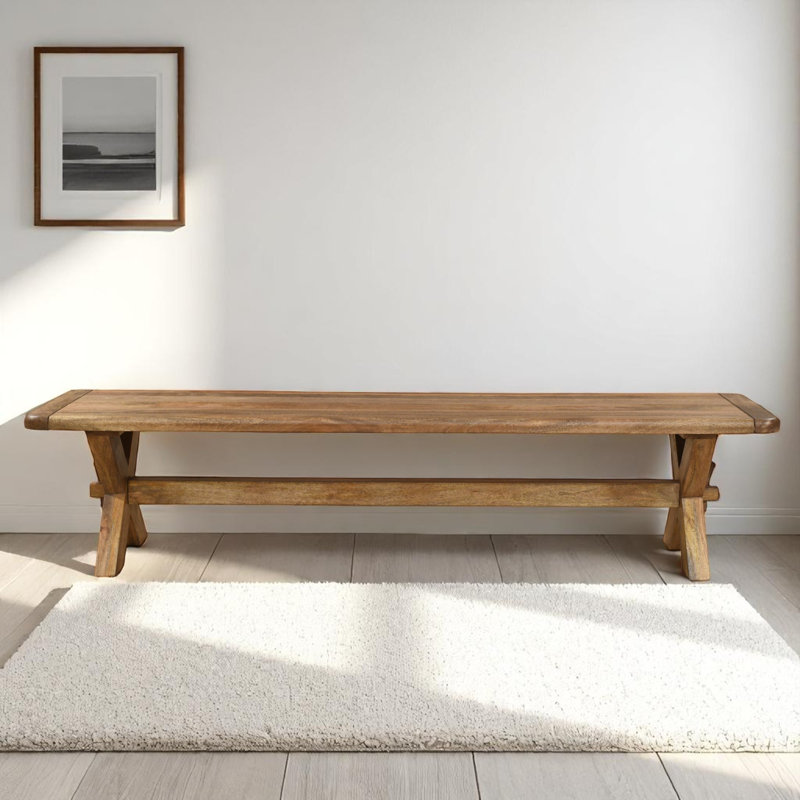 Dorchester Mango Wood Bench, 45cm H x 175cm W x 45cm D