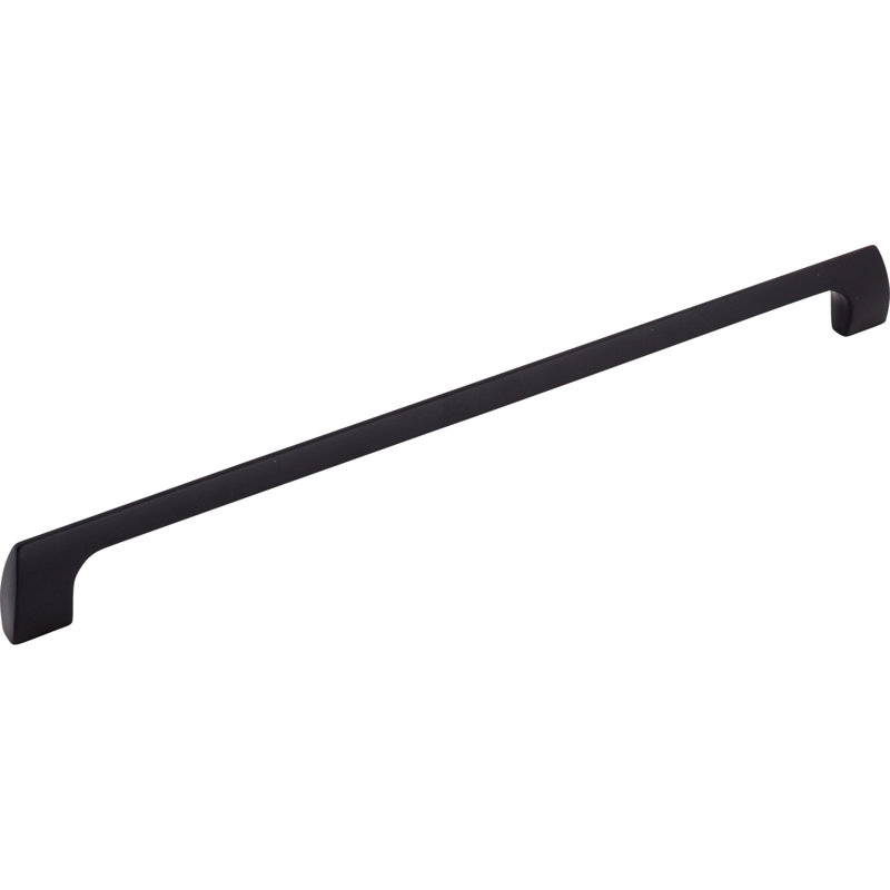 Holland Bar pull, Flat Black, 12" Center to Center