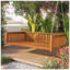 Balancelle de jardin en bois avec cordes pour la cour-129578064