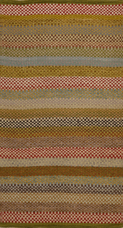 Striped Area Rug in Brown